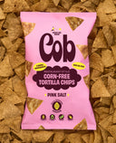 Cob Pink Salt corn-free tortilla chips bag