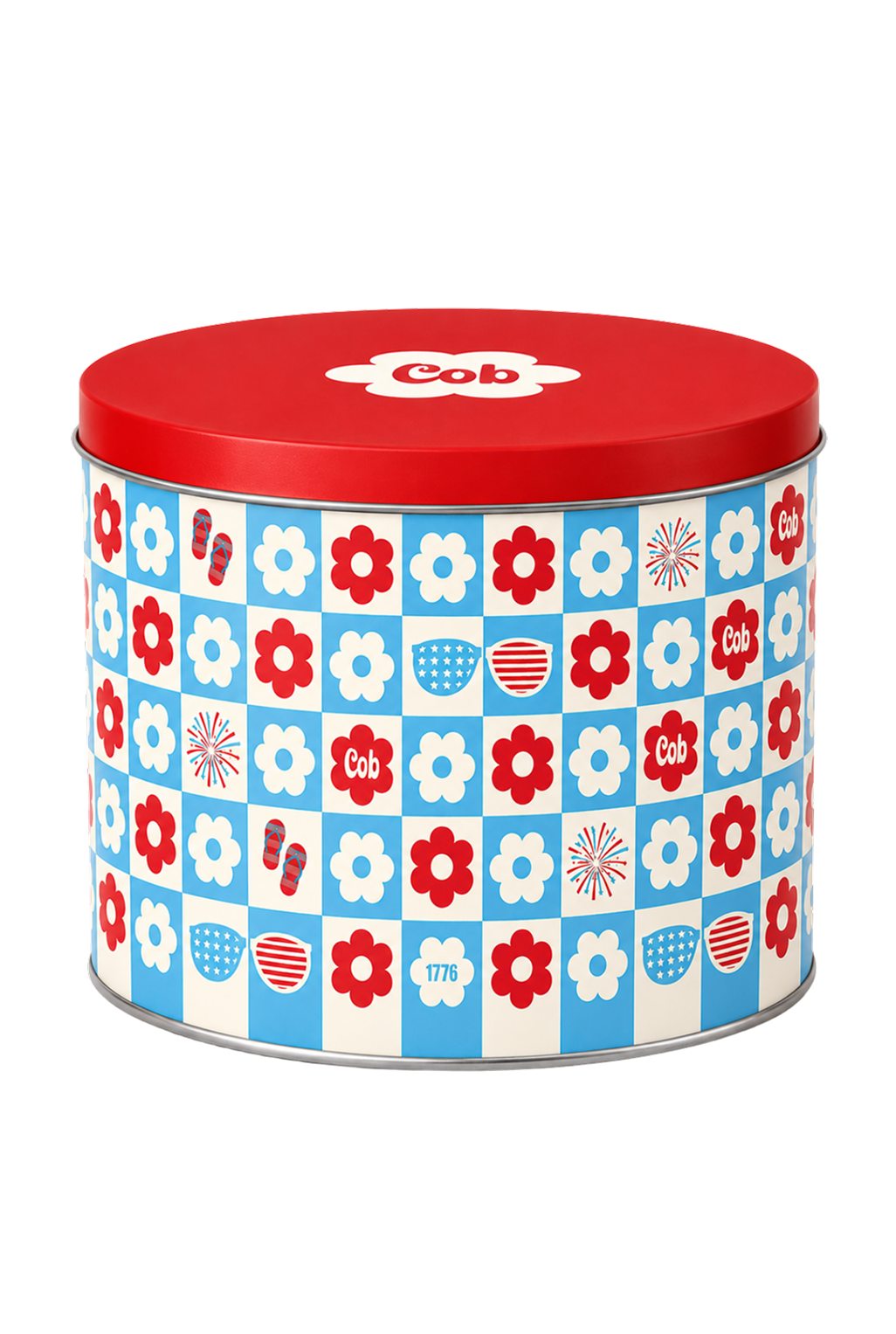 The Red, White & Cob Tin